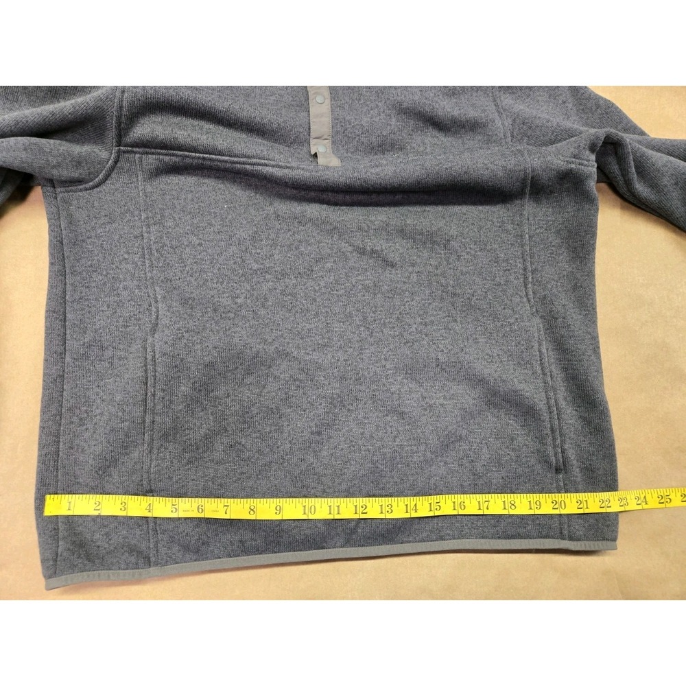 LL Bean Men's Sweater Fleece Pullover Charcoal Size L Slightly Fitted - Picture 11 of 13